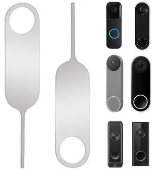 2-Pack Doorbell Key Tool, Doorbell Opening Pin Tool, Release Removal Pin Security Key Replacement Tool Compatible with Arlo, Nest and Eufy Video Doorbell Remove Doorbell Mount and Battery Replacement 2-Pack Doorbell Key Tool, Doorbell Opening Pin Tool, Release Removal Pin Security Key Replacement Tool Compatible with Arlo, Nest and Eufy Video Doorbell Remove Doorbell Mount and Battery Replacement