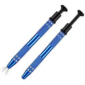 2pcs Pick Up Tool Piercing ball grabber Picker 4-pointed widget picker IC chip Gem jewelry chip making extraction pull tool 2pcs Pick Up Tool Piercing ball grabber Picker 4-pointed widget picker IC chip Gem jewelry chip making extraction pull tool