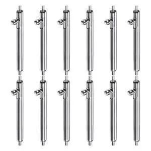 12pcs 16mm Quick Release Spring Bar 1.8mm Diameter Stainless Steel Watch Pins Replacement Band Link Pins Lugs for Watch Band Straps 12pcs 16mm Quick Release Spring Bar 1.8mm Diameter Stainless Steel Watch Pins Replacement Band Link Pins Lugs for Watch Band Straps