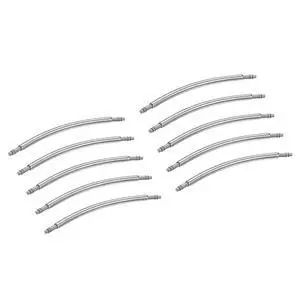 10pcs Watch Band Pins 28mm Curved Spring Bar Pin 1.8mm Dia Stainless Steel Double Flanged End Link Repair Kit for Watch Band Bracelet 10pcs Watch Band Pins 28mm Curved Spring Bar Pin 1.8mm Dia Stainless Steel Double Flanged End Link Repair Kit for Watch Band Bracelet
