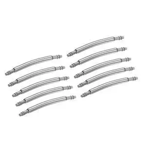 10pcs Watch Band Pins 16mm Curved Spring Bar Pin 1.3mm Dia Stainless Steel Double Flanged End Link Repair Kit for Watch Band Bracelet 10pcs Watch Band Pins 16mm Curved Spring Bar Pin 1.3mm Dia Stainless Steel Double Flanged End Link Repair Kit for Watch Band Bracelet