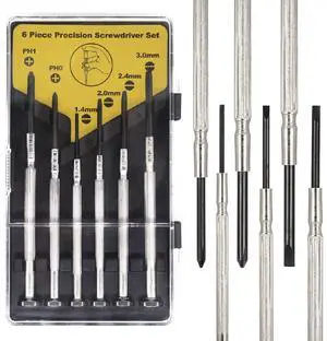 Eyeglass Screwdriver with Case Mini Kit Set Small Screwdriver for Eyeglasses Jewelry Watch Repair DIY (6pcs) Eyeglass Screwdriver with Case Mini Kit Set Small Screwdriver for Eyeglasses Jewelry Watch Repair DIY (6pcs)
