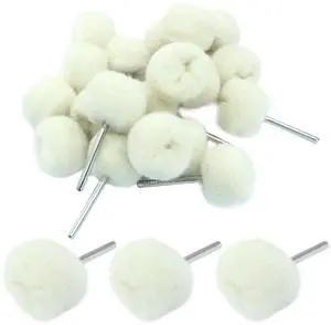 10pcs Cashmere Polishing Buffing Wheel | 3mm×25mm Shank, For Polishing Kit 10pcs Cashmere Polishing Buffing Wheel | 3mm×25mm Shank, For Polishing Kit
