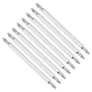 8pcs 1.5 x 24mm Watch Spring Bar Pins, Stainless Steel Watch Band Link Pins Spring Bars Repair Tool for Metal Chain Leather Strap Watch, Silver 8pcs 1.5 x 24mm Watch Spring Bar Pins, Stainless Steel Watch Band Link Pins Spring Bars Repair Tool for Metal Chain Leather Strap Watch, Silver