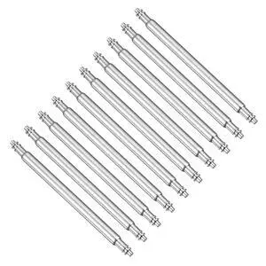 10pcs 1.8 x 25mm Watch Spring Bar Pins, Stainless Steel Watch Band Link Pins Spring Bars Repair Tool for Metal Chain Leather Strap Watch, Silver 10pcs 1.8 x 25mm Watch Spring Bar Pins, Stainless Steel Watch Band Link Pins Spring Bars Repair Tool for Metal Chain Leather Strap Watch, Silver