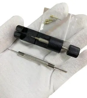 Metal Watch Band Link Removal Kit, Tools to Adjust and Remover Bracelets Strap, Pin Remover for Sizing Bands, Watch Band Adjust Repair Tool Kit with Extra Replacement Metal Watch Band Link Removal Kit, Tools to Adjust and Remover Bracelets Strap, Pin Remover for Sizing Bands, Watch Band Adjust Repair Tool Kit with Extra Replacement