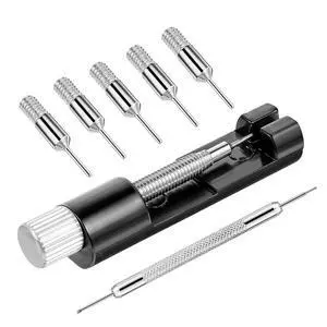 Watch Link Removal Kit, Adjust and Remove Bracelets Tools with 5 PCS Replacement Pins, Pin Remover for Sizing Strap Watches Sizings Adjustment Tool Kit for Watches Repair and Sizings Watch Link Removal Kit, Adjust and Remove Bracelets Tools with 5 PCS Replacement Pins, Pin Remover for Sizing Strap Watches Sizings Adjustment Tool Kit for Watches Repair and Sizings