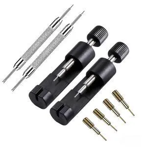 Olytop 2 Pack Watch Link Removal Kit, Watch Band Tool Repair Kit, Resizing Tool for Watch Bracelet Adjustment & Replacement, Pin Remover for Sizing Strap with Extra Replacement Olytop 2 Pack Watch Link Removal Kit, Watch Band Tool Repair Kit, Resizing Tool for Watch Bracelet Adjustment & Replacement, Pin Remover for Sizing Strap with Extra Replacement