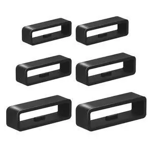 6 Pcs Men's Watch Band Keepers, Watch Strap Holder Loops Retainer | 16mm/18mm/20mm/22mm /24mm/26mm Black Silicone Watch Band Fastener Rings Replacement Parts for Watches 6 Pcs Men's Watch Band Keepers, Watch Strap Holder Loops Retainer | 16mm/18mm/20mm/22mm /24mm/26mm Black Silicone Watch Band Fastener Rings Replacement Parts for Watches
