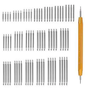 76 Pcs Watch Band Pins Replacement Kit, 19 Sizes Heavy Duty Stainless Steel Watch Strap Repair Tool Kit for Repairing Length 8mm-26mm Diameter 1.5mm 76 Pcs Watch Band Pins Replacement Kit, 19 Sizes Heavy Duty Stainless Steel Watch Strap Repair Tool Kit for Repairing Length 8mm-26mm Diameter 1.5mm