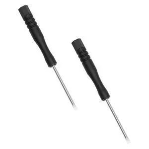 2 Pcs Mini Slotted Screwdriver, 2mm Flat Head, 83mm, Black | 3.27" Total Length, Handle, Non-magnetic for Watch Eyeglasses Electronics Toy Repair 2 Pcs Mini Slotted Screwdriver, 2mm Flat Head, 83mm, Black | 3.27" Total Length, Handle, Non-magnetic for Watch Eyeglasses Electronics Toy Repair