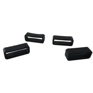 4PCS 20mm Rubber Replacement Watch Band Strap Loops (Black) 4PCS 20mm Rubber Replacement Watch Band Strap Loops (Black)