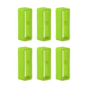 6pcs Watch Strap Loop Fastener Rings 24mm, Green 6pcs Watch Strap Loop Fastener Rings 24mm, Green