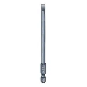 SL5 Magnetic Slotted Screwdriver Bits 5mm S2 Steel Flat Head Screwdriver Bit 1/4" Hex Shank Screw Driver Drill Bits 100mm (4") Long for Screws SL5 Magnetic Slotted Screwdriver Bits 5mm S2 Steel Flat Head Screwdriver Bit 1/4" Hex Shank Screw Driver Drill Bits 100mm (4") Long for Screws