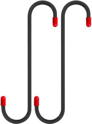 2 PCS Brake Caliper Hanger Hooks with Red Rubber Tips,Auto Brake Caliper Compression Tool,Automotive Tool for Braking,Axle,Bearing,Suspension Work,Car Tools Gifts for Men,Dad (Black) 2 PCS Brake Caliper Hanger Hooks with Red Rubber Tips,Auto Brake Caliper Compression Tool,Automotive Tool for Braking,Axle,Bearing,Suspension Work,Car Tools Gifts for Men,Dad (Black)