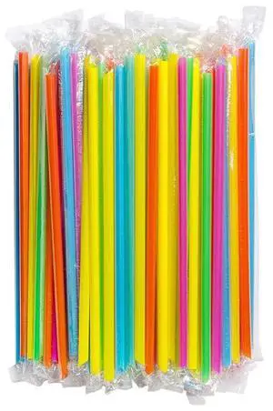 Colorful StrawsPlastic Straws, Disposable, Individually Wrapped, 50 pcs 0.23'' Diameter, 8.26'' Long for PartyJuice, Cocktails, Out, Office, Travel (50, Assorted Colors, 8.26 inch) Colorful StrawsPlastic Straws, Disposable, Individually Wrapped, 50 pcs 0.23'' Diameter, 8.26'' Long for PartyJuice, Cocktails, Out, Office, Travel (50, Assorted Colors, 8.26 inch)