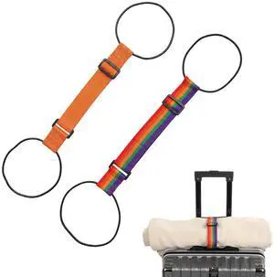 2 Pcs Luggage Straps for Suitcases Elastic Strap | Belt Luggage Accessories Multi Polyester Luggages Connector Straps for Travel Essentials 2 Pcs Luggage Straps for Suitcases Elastic Strap | Belt Luggage Accessories Multi Polyester Luggages Connector Straps for Travel Essentials