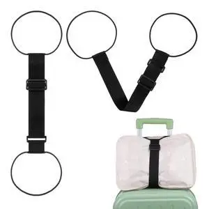 2Pack Luggage Straps for Suitcase Adjustable Luggage Connector Strap | Add a Bag Luggage Strap, Multi Use Suitcase Belts, 2 in 1 Travel Elastic Wrap Belts, Airport Travel Accessories 2Pack Luggage Straps for Suitcase Adjustable Luggage Connector Strap | Add a Bag Luggage Strap, Multi Use Suitcase Belts, 2 in 1 Travel Elastic Wrap Belts, Airport Travel Accessories