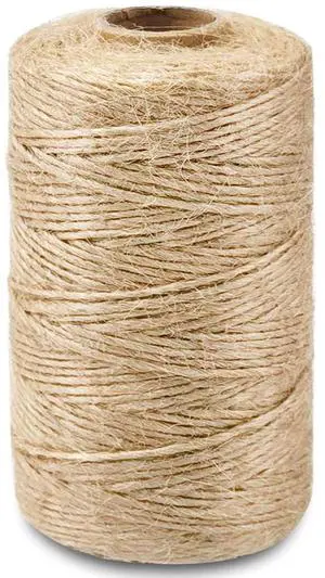 2mm Natural Jute Twine String Thin for Craft Plant Garden Gift Wrapping Christmas Handmade Art Decoration Packing String Home Art Decoration (Brown) (328 Ft (100M)) 2mm Natural Jute Twine String Thin for Craft Plant Garden Gift Wrapping Christmas Handmade Art Decoration Packing String Home Art Decoration (Brown) (328 Ft (100M))