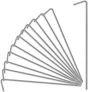 17 Pack Heavy Duty Metal Tent Stakes for Outdoor Decorations, Gardening & Canopies, Christmas Decorations 17 Pack Heavy Duty Metal Tent Stakes for Outdoor Decorations, Gardening & Canopies, Christmas Decorations