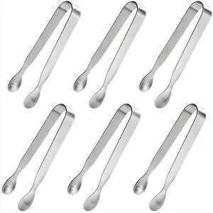 6PCS Ice Tongs Mini Sugar Tongs, Stainless Steel Tiny Kitchen Tongs | Small Serving Tong | for Appetizers, Tea Party, Coffee Bar, Desserts | Dishwasher Safe 6PCS Ice Tongs Mini Sugar Tongs, Stainless Steel Tiny Kitchen Tongs | Small Serving Tong | for Appetizers, Tea Party, Coffee Bar, Desserts | Dishwasher Safe