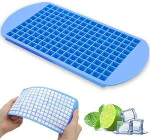 Mini Ice Cube Trays for Freezer 1 Pack 160 Small Crushed Ice Cube Molds, BPA Free Food Grade Silicone, Easy Release Stackable Trays for Iced Coffee, Whiskey, Cocktail & Drinks Mini Ice Cube Trays for Freezer 1 Pack 160 Small Crushed Ice Cube Molds, BPA Free Food Grade Silicone, Easy Release Stackable Trays for Iced Coffee, Whiskey, Cocktail & Drinks
