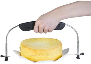 Adjustable Cake LevCake Cutter Slicer Leveler, 9 Different Height Premium Food Grade Stainless Steel Double Wires Cake Cutter/Slicer/Adjustable Cake Leveler for Leveling and Molding (black) Adjustable Cake LevCake Cutter Slicer Leveler, 9 Different Height Premium Food Grade Stainless Steel Double Wires Cake Cutter/Slicer/Adjustable Cake Leveler for Leveling and Molding (black)