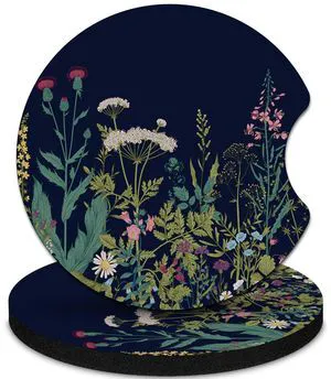 2 Pack Car Coasters2.75-inch Neoprene Non-Slip Cup Holder Coasters for CarCute Car Interior Accessories for Men and WomenBlack Flower 2 Pack Car Coasters2.75-inch Neoprene Non-Slip Cup Holder Coasters for CarCute Car Interior Accessories for Men and WomenBlack Flower