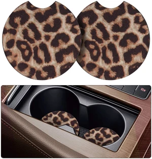 2PCS Leopard Non-Slip Car Cup Holder Coasters for Women | Universal Fit for Standard Cup Holders, Easy to Clean & Remove, Adorable Floral Decor, Ideal Gift for Girls & Car Lovers 2PCS Leopard Non-Slip Car Cup Holder Coasters for Women | Universal Fit for Standard Cup Holders, Easy to Clean & Remove, Adorable Floral Decor, Ideal Gift for Girls & Car Lovers