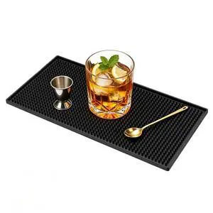 Bar Mat, 12x6IN Non-Slip PVC Mats for Home Coffee Bar Countertop | Versatile for Coffee Drinks Cocktails Makers, Keep Bar Counter Tops Neat Tidy, Drying Dishes Cups Glasses, Easy to Clean Bar Mat, 12x6IN Non-Slip PVC Mats for Home Coffee Bar Countertop | Versatile for Coffee Drinks Cocktails Makers, Keep Bar Counter Tops Neat Tidy, Drying Dishes Cups Glasses, Easy to Clean