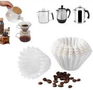 200ct Coffee Filters 8-12 Cup, Basket Paper Filters for Home Brewing | 7.875" x 3.25" Size, Thickened Durable Paper, Disposable, Fits Most 8-12 Cup Coffee Makers, Value 200-Count Pack 200ct Coffee Filters 8-12 Cup, Basket Paper Filters for Home Brewing | 7.875" x 3.25" Size, Thickened Durable Paper, Disposable, Fits Most 8-12 Cup Coffee Makers, Value 200-Count Pack