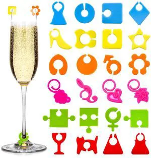 48Pcs Wine Glass Markers Charms Silicone Drink Markers Champagne Cup Labels Rings for Stem Glasses Cocktail Champagne and Beverage Party Supplies 48Pcs Wine Glass Markers Charms Silicone Drink Markers Champagne Cup Labels Rings for Stem Glasses Cocktail Champagne and Beverage Party Supplies