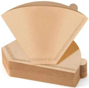 100 Count Coffee Filters #4, Premium Cone Coffee Filters 8-12 cup, Unbleached Natural Paper, Disposable Coffee Filters 4 Cone Paper for Pour Over and Drip Coffee Maker 100 Count Coffee Filters #4, Premium Cone Coffee Filters 8-12 cup, Unbleached Natural Paper, Disposable Coffee Filters 4 Cone Paper for Pour Over and Drip Coffee Maker