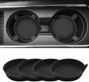 Silicone Car Cup Holder Insert,4 Pack Non Slip Cup Holder Coasters for Cars,Spill Resistant Cup Holder Liner Protector,Vehicle Cup Holder Mats for SUV Sedan Truck Car Interior AccessoriesBlack Silicone Car Cup Holder Insert,4 Pack Non Slip Cup Holder Coasters for Cars,Spill Resistant Cup Holder Liner Protector,Vehicle Cup Holder Mats for SUV Sedan Truck Car Interior AccessoriesBlack
