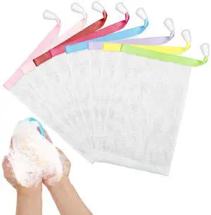 8 Pcs Soap Bags, Mesh Foaming Soap Bar Bag with Drawstring for Bath Shower (Assorted Colors) 8 Pcs Soap Bags, Mesh Foaming Soap Bar Bag with Drawstring for Bath Shower (Assorted Colors)