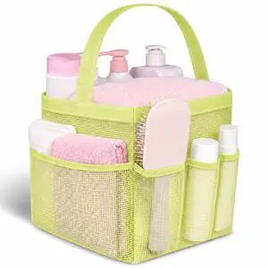 Mesh Shower Caddy Portable - 9 Pockets for College Dorm Room Essential | Large Capacity Mesh Shower Caddy with 9 Pockets, Portable Hanging Toiletry Bag for College Dorm, Gym, Camping and Beach Mesh Shower Caddy Portable - 9 Pockets for College Dorm Room Essential | Large Capacity Mesh Shower Caddy with 9 Pockets, Portable Hanging Toiletry Bag for College Dorm, Gym, Camping and Beach