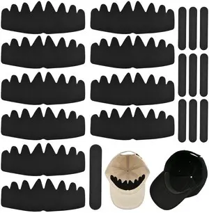 10Pcs Baseball Cap Inserts & Hat Shapers, Flexible Felt Sweat Liners | Sweat Protection Cap Reshaper Stiffener for Brim & Crown Support for Men Women 10Pcs Baseball Cap Inserts & Hat Shapers, Flexible Felt Sweat Liners | Sweat Protection Cap Reshaper Stiffener for Brim & Crown Support for Men Women