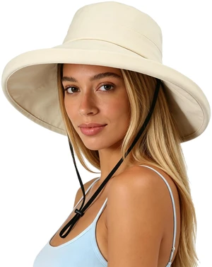 Women Sun Hats Wide Brim Foldable Bucket Hat UV Protection Summer Beach Hat Women Sun Hats Wide Brim Foldable Bucket Hat UV Protection Summer Beach Hat