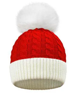 BleSky Christmas Knit Santa Hat Baby Knitted Beanie Hat for Infant Toddler 0 to 3 Years Old Red BleSky Christmas Knit Santa Hat Baby Knitted Beanie Hat for Infant Toddler 0 to 3 Years Old Red
