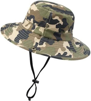 Kids-Boys-Camo-Sun-Bucket-Hat Summer Outdoor Fishing-Hat Boonie-Cap 5-14Y Kids-Boys-Camo-Sun-Bucket-Hat Summer Outdoor Fishing-Hat Boonie-Cap 5-14Y