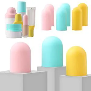 9 Pack Silicone Bottle Covers for Traveling, Airplane Travel Essentials for Women, Beach Vacation and Cruise Ship Travel Accessories, Travel Size Toiletries, Must Haves, Leak Proof 9 Pack Silicone Bottle Covers for Traveling, Airplane Travel Essentials for Women, Beach Vacation and Cruise Ship Travel Accessories, Travel Size Toiletries, Must Haves, Leak Proof