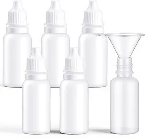 6PCS Small Plastic Dropper Bottles, 15ml/0.5oz Small Eye Dropper Bottle | with Cap and Plug, Refillable Eye Liquid Droppers Bottle, Squeezable & Portable, Travel Containers for Liquid 6PCS Small Plastic Dropper Bottles, 15ml/0.5oz Small Eye Dropper Bottle | with Cap and Plug, Refillable Eye Liquid Droppers Bottle, Squeezable & Portable, Travel Containers for Liquid