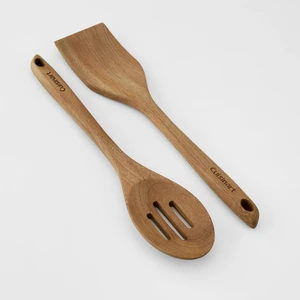 2pc Acacia Tool Set Natural Wood: Wooden Cooking Utensils, Slotted Spoon & Turner, Hand Wash, Adult Use 2pc Acacia Tool Set Natural Wood: Wooden Cooking Utensils, Slotted Spoon & Turner, Hand Wash, Adult Use