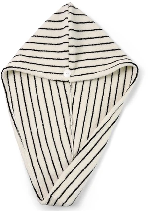 Cotton Hair Towel Wrap for Women (Black & White Striped) Cotton Hair Towel Wrap for Women (Black & White Striped)