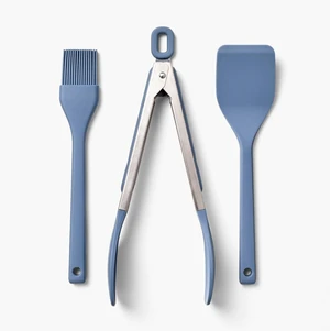3pc Silicone Mini Turner Basting Brush and Tongs Set - Figmint 3pc Silicone Mini Turner Basting Brush and Tongs Set - Figmint