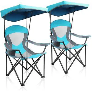 Heavy Duty Canopy Camping Chairs with Adjustable Sunshade | Heavy duty 400 LBS, Steel Frame, Sturdy, Ergonomic,600D Oxford fabric ,Phone holder Cup holder,Carry Bag,Easy to set up Heavy Duty Canopy Camping Chairs with Adjustable Sunshade | Heavy duty 400 LBS, Steel Frame, Sturdy, Ergonomic,600D Oxford fabric ,Phone holder Cup holder,Carry Bag,Easy to set up