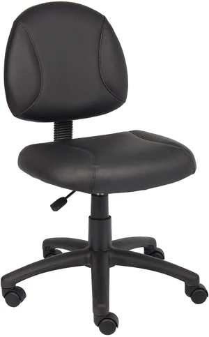 Posture Task Chair Without Arms in Black, Low-Back (B305) Posture Task Chair Without Arms in Black, Low-Back (B305)