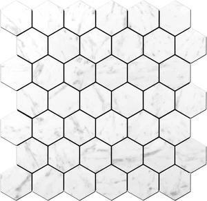 10 Sheets Carrara White Marble Hexagon Peel and Stick Backsplash Tiles, Waterproof Heat Resistant PVC Self Adhesive Wall Tiles for Kitchen Bathroom RV 10 Sheets Carrara White Marble Hexagon Peel and Stick Backsplash Tiles, Waterproof Heat Resistant PVC Self Adhesive Wall Tiles for Kitchen Bathroom RV