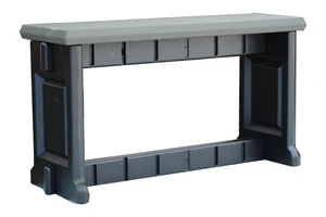 Bench, Redwood Top with Black Sides, 1 Pack - Proudly Made in The USA, Click and Lock Hardware-Free Assembly, Durable and Stylish Outdoor Seating Bench, Redwood Top with Black Sides, 1 Pack - Proudly Made in The USA, Click and Lock Hardware-Free Assembly, Durable and Stylish Outdoor Seating