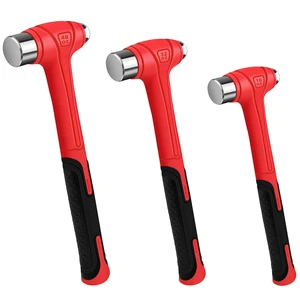3 Piece Ball Peen Hammer, 16oz 32oz 48oz, Fiberglass Handle hammer for Ball Peen, Blow Striking Ball Pein Hammer Handle Tool with Forged Steel Construction for Metal Working 3 Piece Ball Peen Hammer, 16oz 32oz 48oz, Fiberglass Handle hammer for Ball Peen, Blow Striking Ball Pein Hammer Handle Tool with Forged Steel Construction for Metal Working
